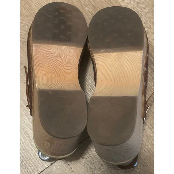 Ancient Greek Sandals Women's Brown Studded Suede Clogs Shoes - Size 40 EU / 9.5 - Picture 7 of 8